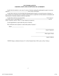 Illinois Statutory Short Form Power of Attorney for Health Care - Jackson County, Illinois, Page 17