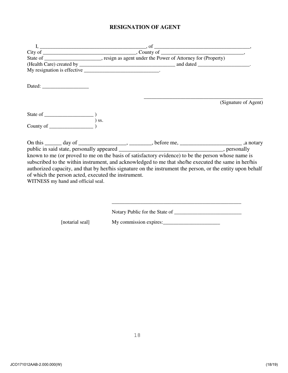 Illinois Statutory Short Form Power of Attorney for Health Care - Jackson County, Illinois, Page 18