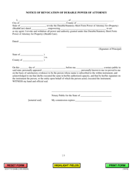 Illinois Statutory Short Form Power of Attorney for Health Care - Jackson County, Illinois, Page 19
