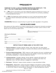 Verified Petition for Firearms Restraining Order - Jackson County, Illinois, Page 4