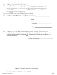 Motion to Terminate Firearms Restraining Order - Jackson County, Illinois, Page 3