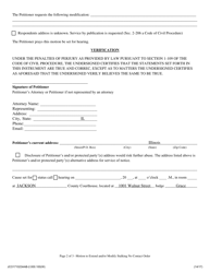 Motion to Extend and/or Modify Stalking No Contact Order - Jackson County, Illinois, Page 2