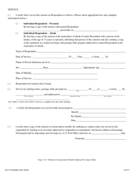 Motion to Extend and/or Modify Stalking No Contact Order - Jackson County, Illinois, Page 3