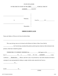 Document preview: Order to Show Cause - Jackson County, Illinois