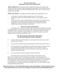 Document preview: Plea of Guilty and Agreement for Court Supervision - Jackson County, Illinois