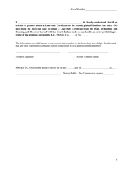 Affidavit of Failed Examination Attempt - Cuyahoga County, Ohio, Page 2