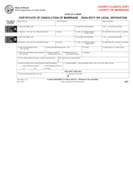 Form VR-700 Certificate of Dissolution of Marriage/Civil Union or Legal Separation - Illinois, Page 2