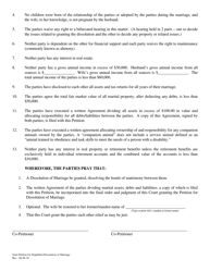 Joint Petition for Simplified Dissolution of Marriage - DeKalb County, Illinois, Page 2