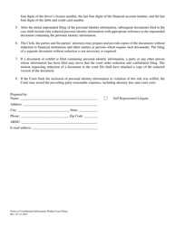 Notice of Confidential Information Within Court Filing - DeKalb County, Illinois, Page 2