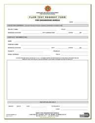 Flow Test Request Form - Miami-Dade County, Florida