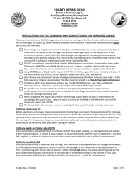 Form CC401 Deputy Marriage Commissioner for a Day - Application in Person - County of San Diego, California, Page 2