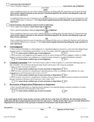 Form CC103 Individual Certificate of Registration as a Legal Document Assistant - County of San Diego, California, Page 2