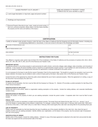 Form BOE-268-A Public School Exemption - County of San Diego, California, Page 2