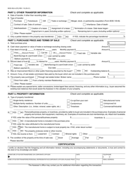 Form BOE-502-A &quot;Preliminary Change of Ownership Report&quot; - County of San Diego, California, Page 2
