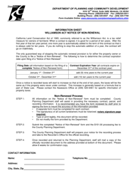 Document preview: Notice of Non-renewal California Land Conservation Contract - Stanislaus County, California