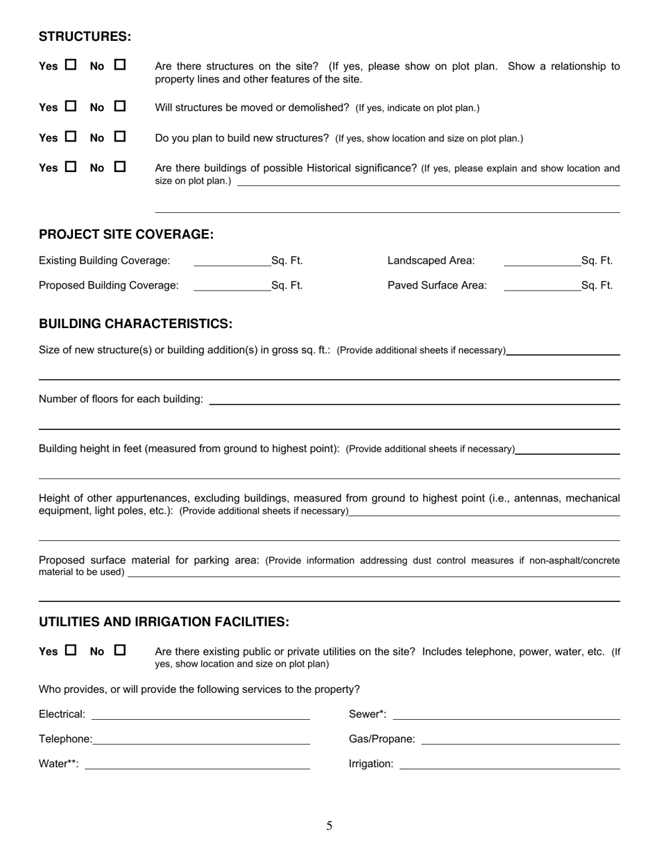 Application Questionnaire - Stanislaus County, California, Page 10