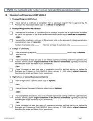Form 45-0005 Application for Individual Legal Document Assistant Certificate of Registration - Stanislaus County, California, Page 2