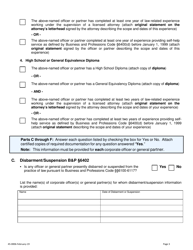 Form 45-0006 Application for Corporation/Partnership Legal Document Assistant Certificate of Registration - Stanislaus County, California, Page 3