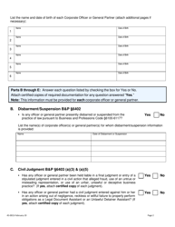 Form 45-0013 Application for Corporation/Partnership Unlawful Detainer Assistant Certificate of Registration - Stanislaus County, California, Page 2