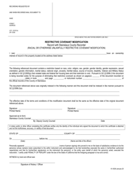 Document preview: Form 61-0026 Restrictive Covenant Modification - Stanislaus County, California