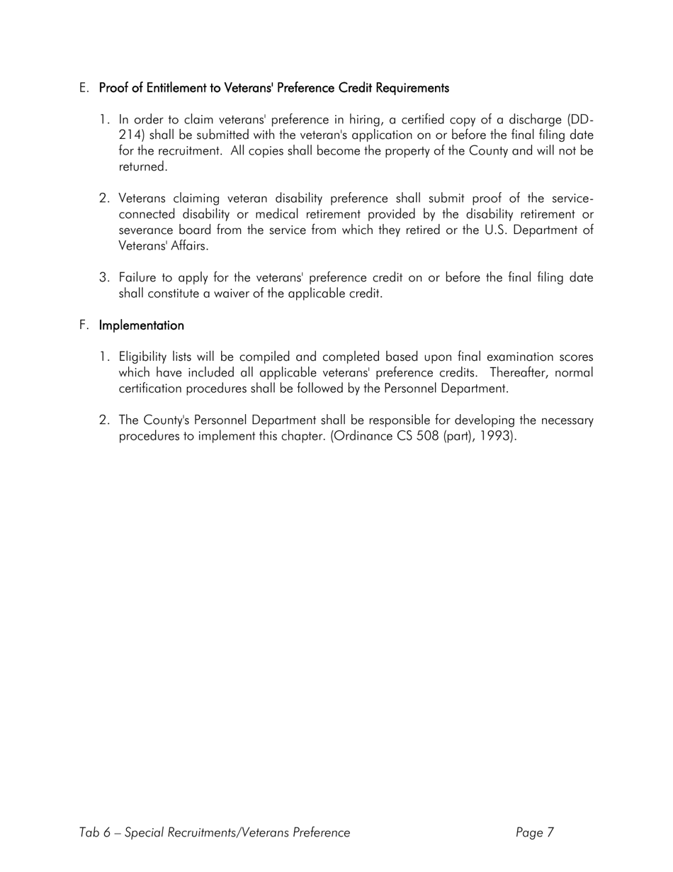 Veterans Application Supplement - Stanislaus County, California, Page 3