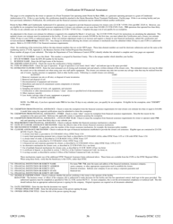 Hazardous Waste Certification of Financial Assurance for Permit by Rule and Conditionally Authorized Onsite Treaters - Stanislaus County, California, Page 2