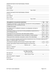 Application for License to Sell Pistols, Revolvers, and Other Firearms Capable of Being Concealed Upon a Person - Stanislaus County, California, Page 5