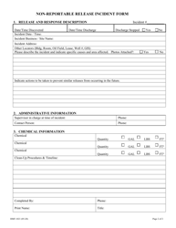 Form HMF-1021 Incident/Release Assessment Form - County of San Diego, California, Page 2