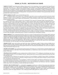 Form HMF-8005 Medical Waste Management Plan - County of San Diego, California, Page 2