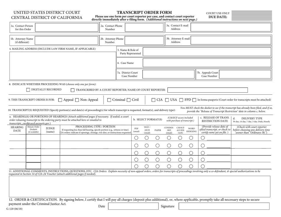 Form G-120 - Fill Out, Sign Online and Download Fillable PDF ...