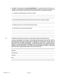 Form HM-984 Waste Determination for Generators - County of San Diego, California, Page 4