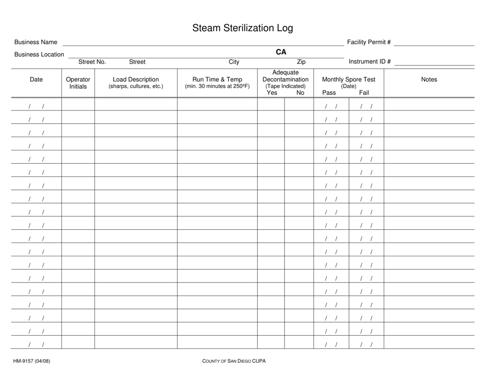 Form HM9157 Fill Out, Sign Online and Download Printable PDF, County