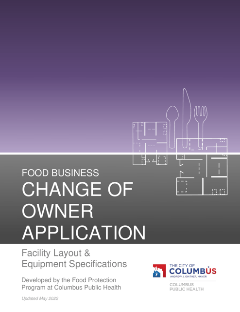 Food Business Change of Owner Application - City of Columbus, Ohio Download Pdf