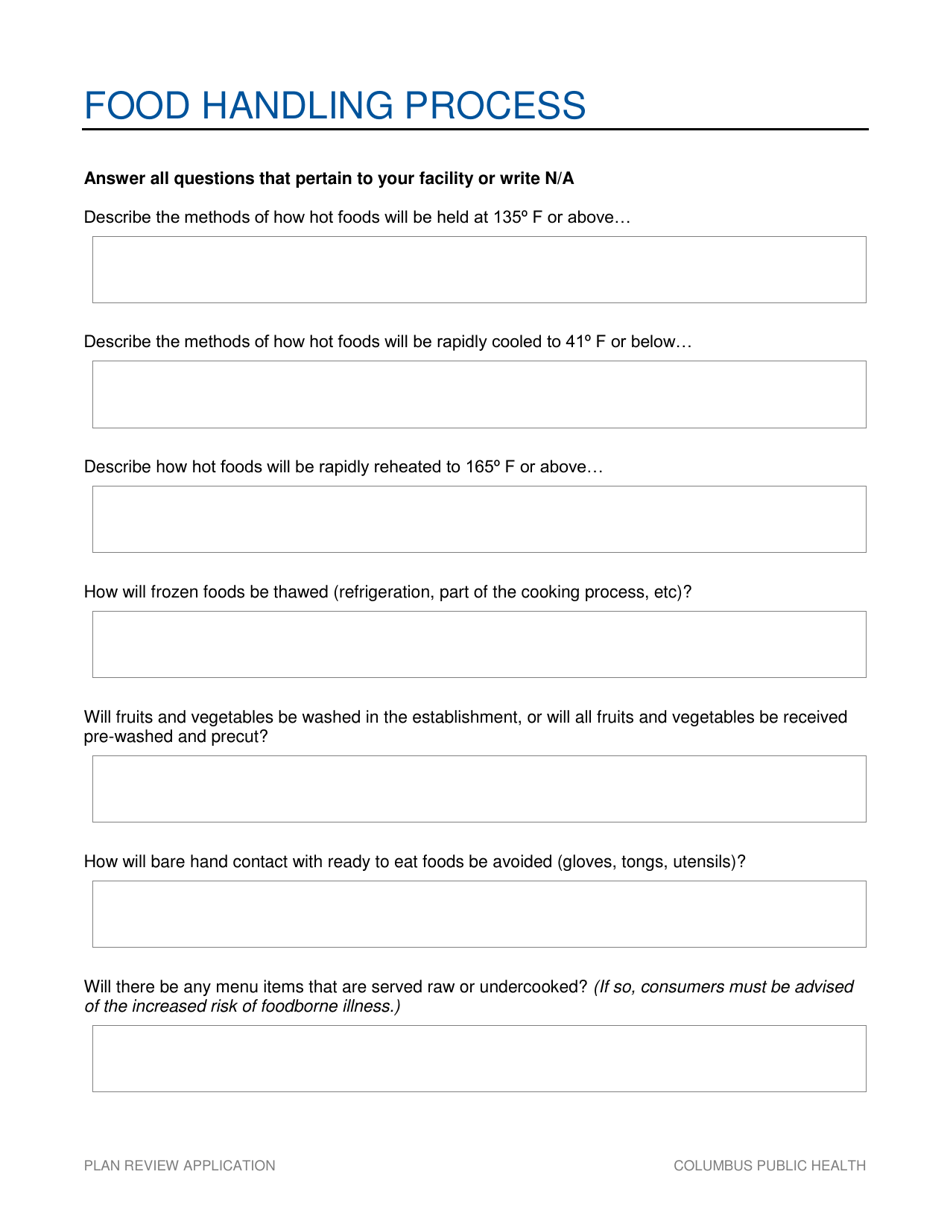 Food Business Change of Owner Application - City of Columbus, Ohio, Page 7
