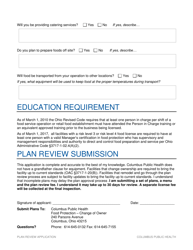 Food Business Change of Owner Application - City of Columbus, Ohio, Page 8
