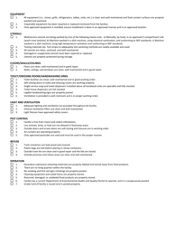 Food Facility Self-inspection Checklist - County of San Diego, California, Page 2