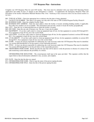 Form HM-9222-B Underground Storage Tank Response Plan - County of San Diego, California, Page 2