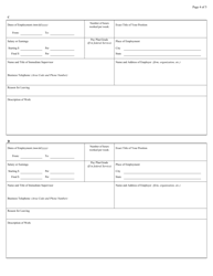Form AO78 Application for Employment, Page 4