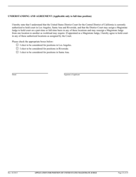 Application for Position of United States Magistrate Judge - California, Page 23