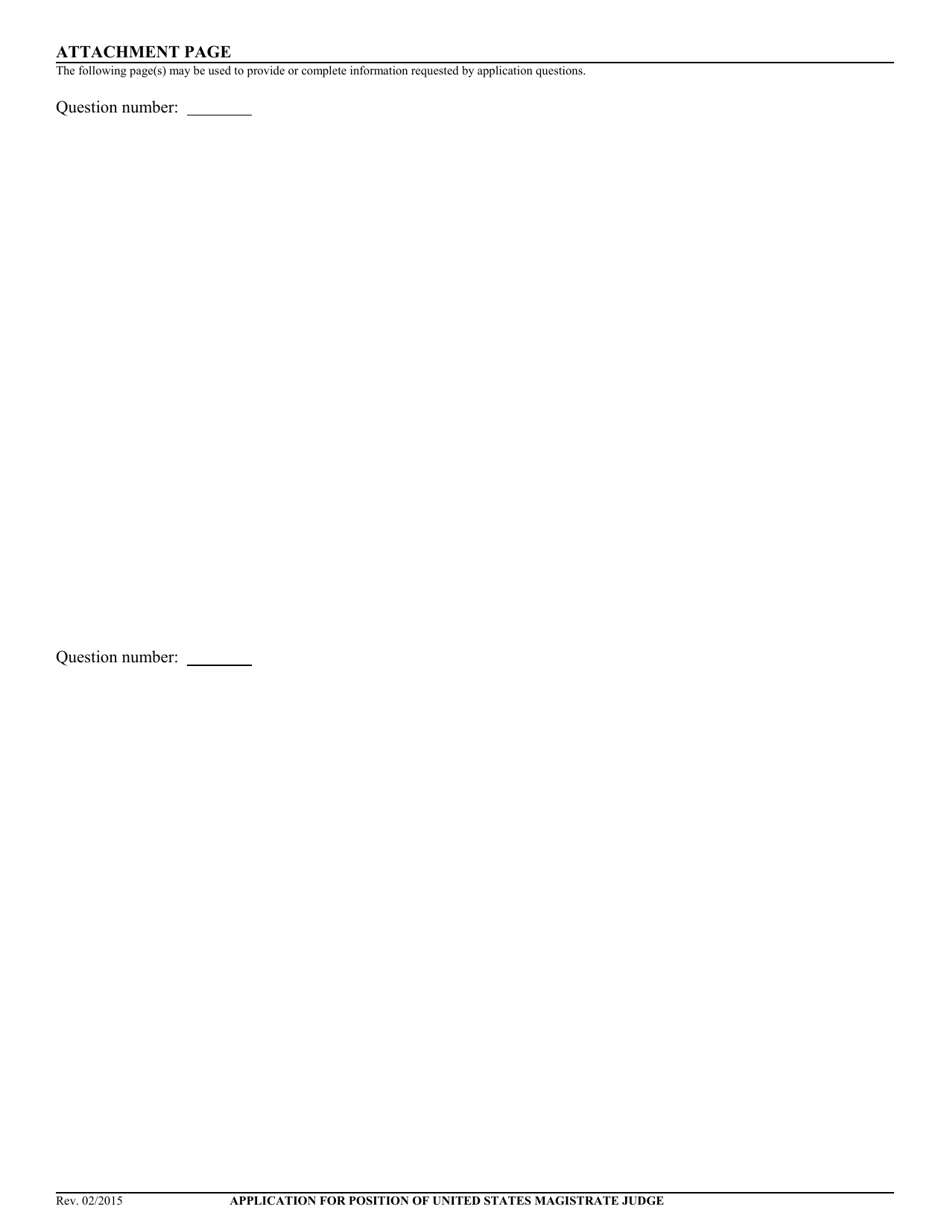Application for Position of United States Magistrate Judge - California, Page 26