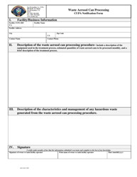 Waste Aerosol Can Processing Cupa Notification Form - County of San Bernardino, California, Page 2