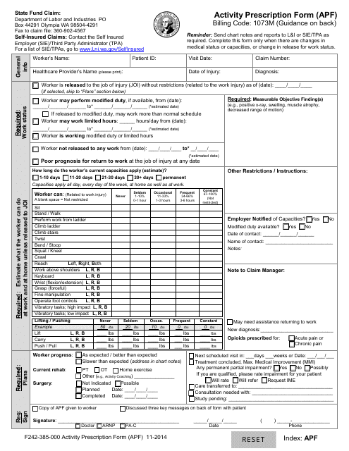 Permanent Partial Disability Chart Washington State