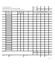 DA Form 5203 Dodic Master/Lot Locator Record, Page 2