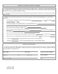 Form LWC-WC-1026 &quot;Employee's Quarterly Report of Earnings&quot; - Louisiana