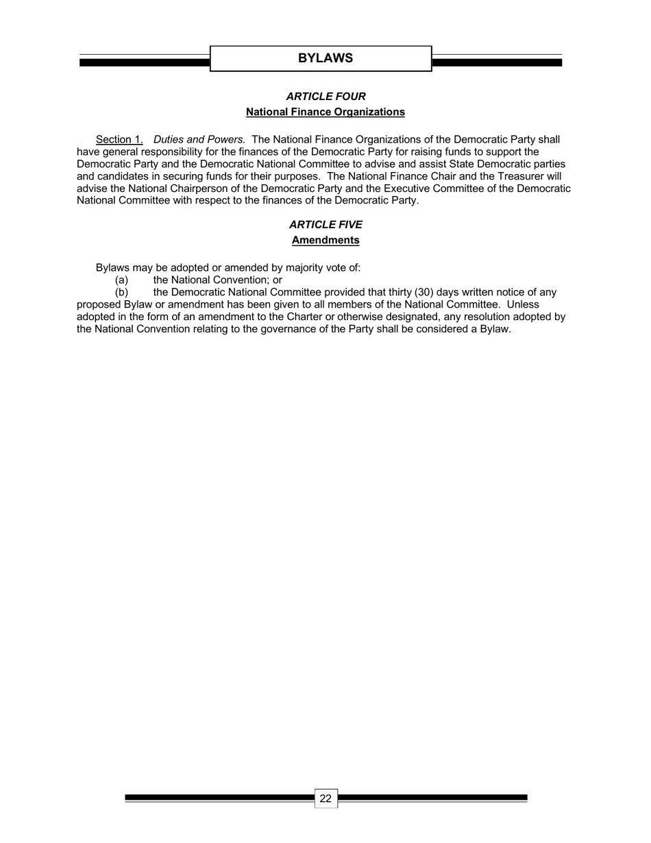 The Charter  the Bylaws of the Democratic Party of the United States - the Democratic National Committee, Page 24