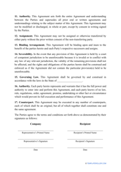 Business Plan Non-disclosure Agreement Template, Page 4