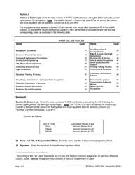 ETA Form 9058 Wotc Certification Workload and Characteristics of Certified Individual - Report 1, Page 5