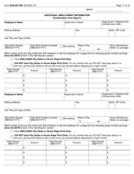 Form SSA-821-BK Work Activity Report - Employee, Page 11