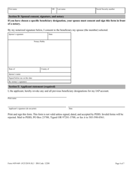 Form 459-469 Iap Pre-retirement Designation of Beneficiary Packet - Oregon, Page 6