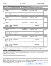 Form 459-469 Iap Pre-retirement Designation of Beneficiary Packet - Oregon, Page 9